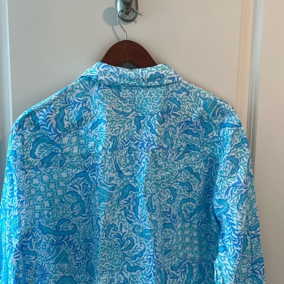Lilly Pulitzer Women's Coralynn Button-Down - Picture 11 of 16
